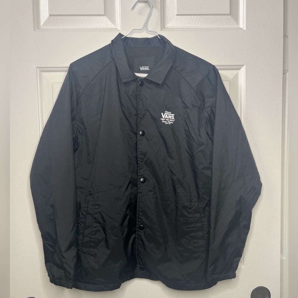 VANS Jacket Off the Wall Classic Authentic Youth XL Snap Front Windbreaker